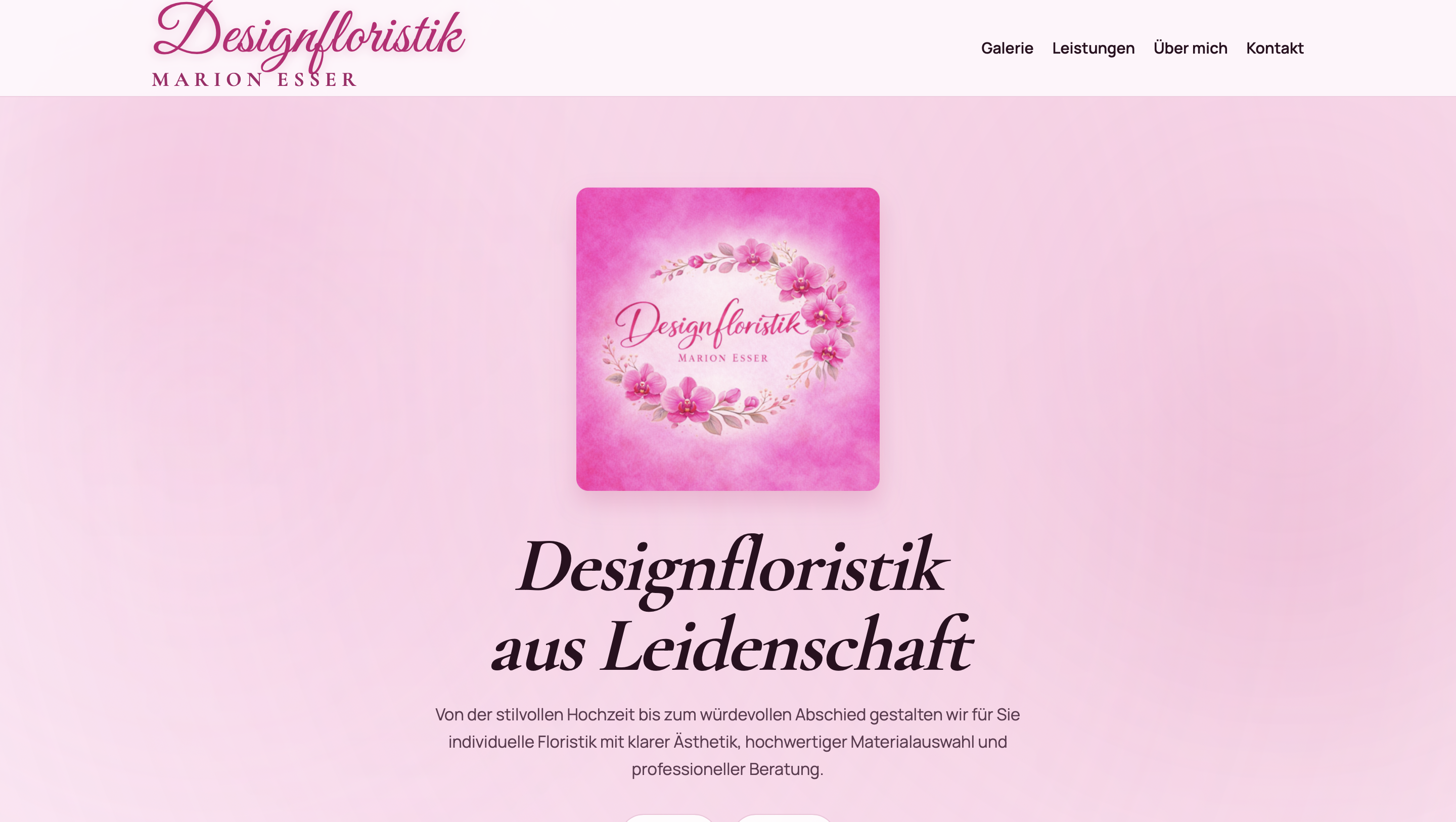 Designfloristik Marion Esser – Website Screenshot